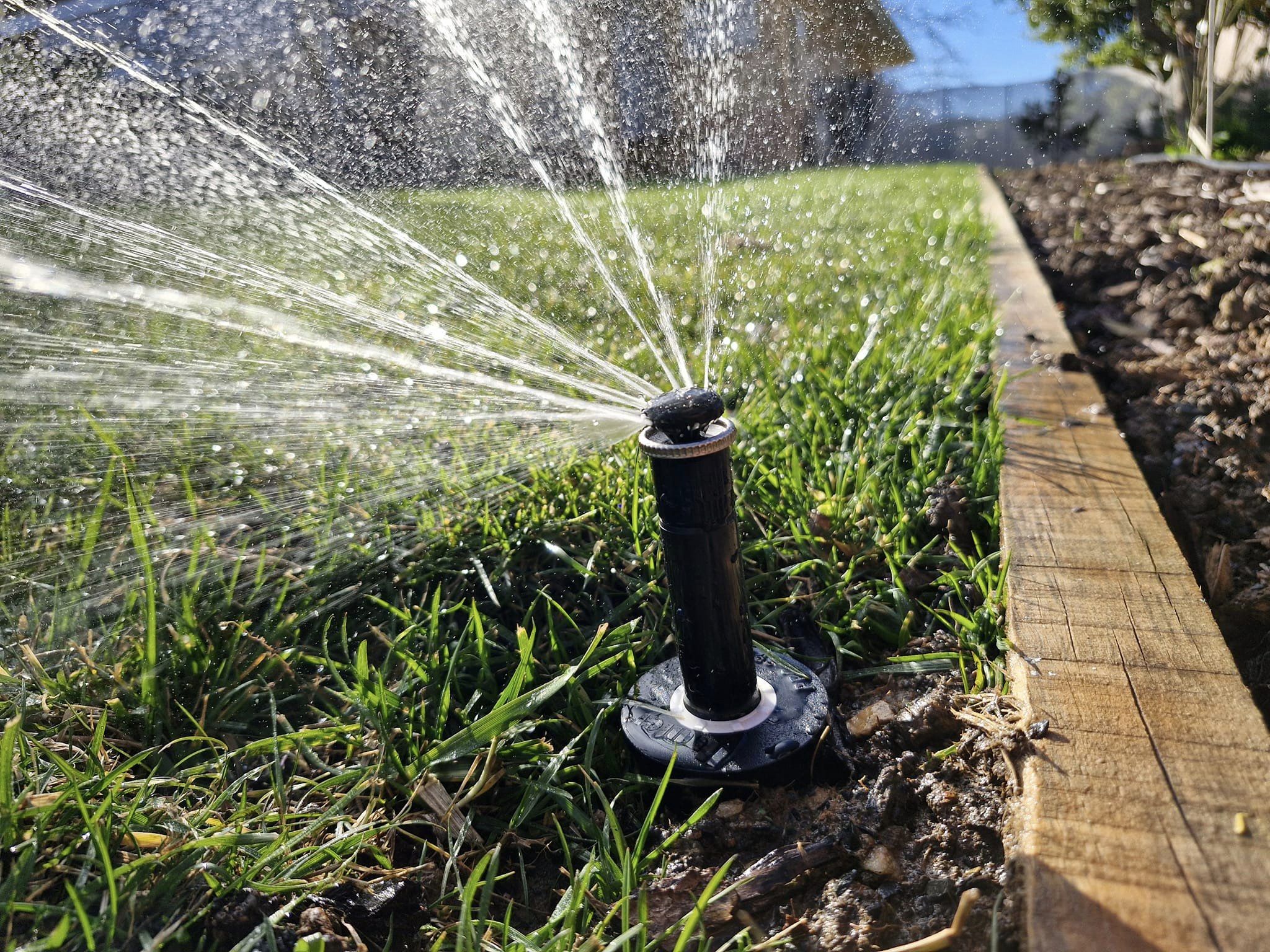 Lawn Irrigation System Installation - Finished